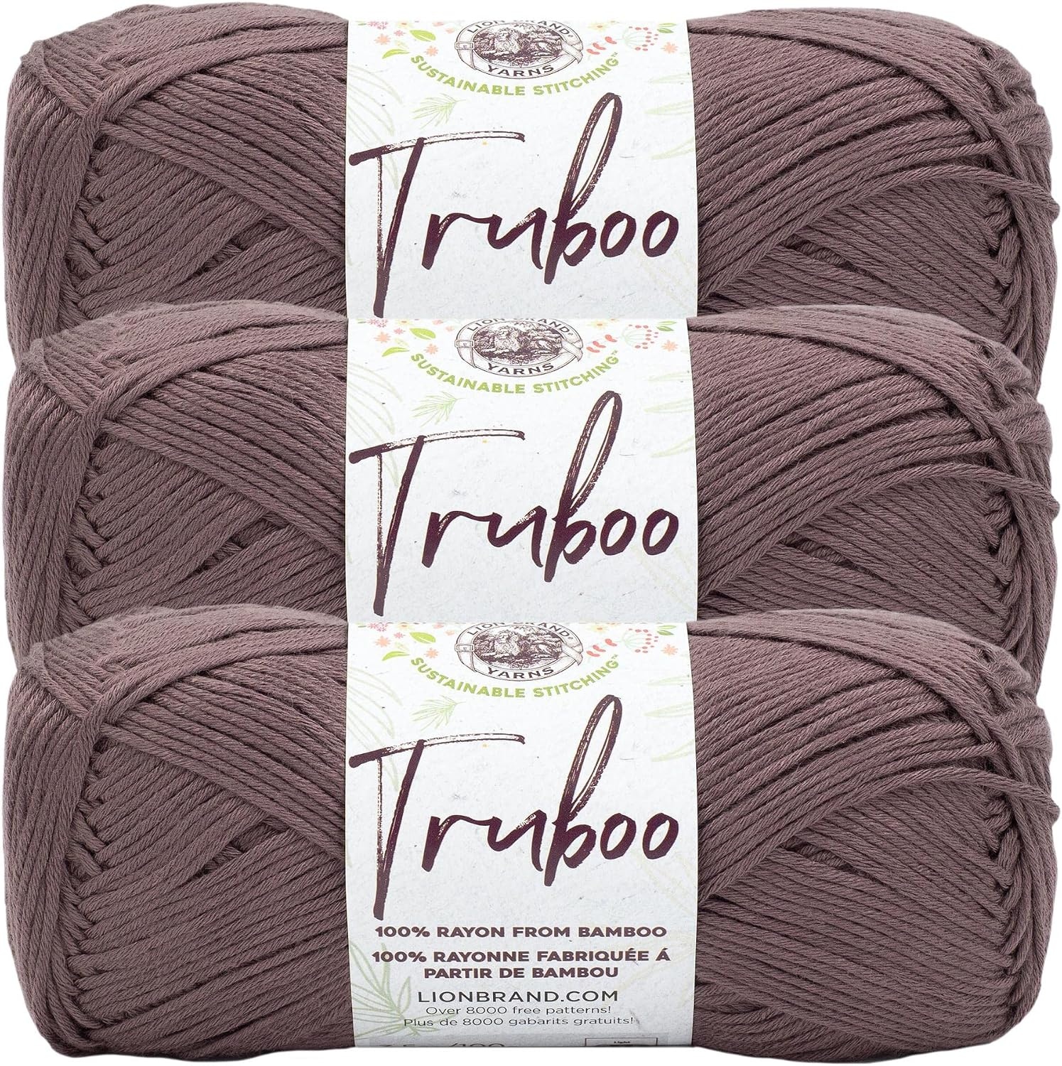image:image1 Skein Lion Brand Yarn Truboo Yarn Light PinkSable