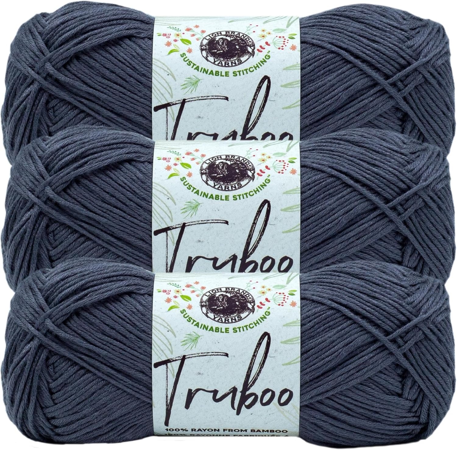 image:image1 Skein Lion Brand Yarn Truboo Yarn Light PinkSlate