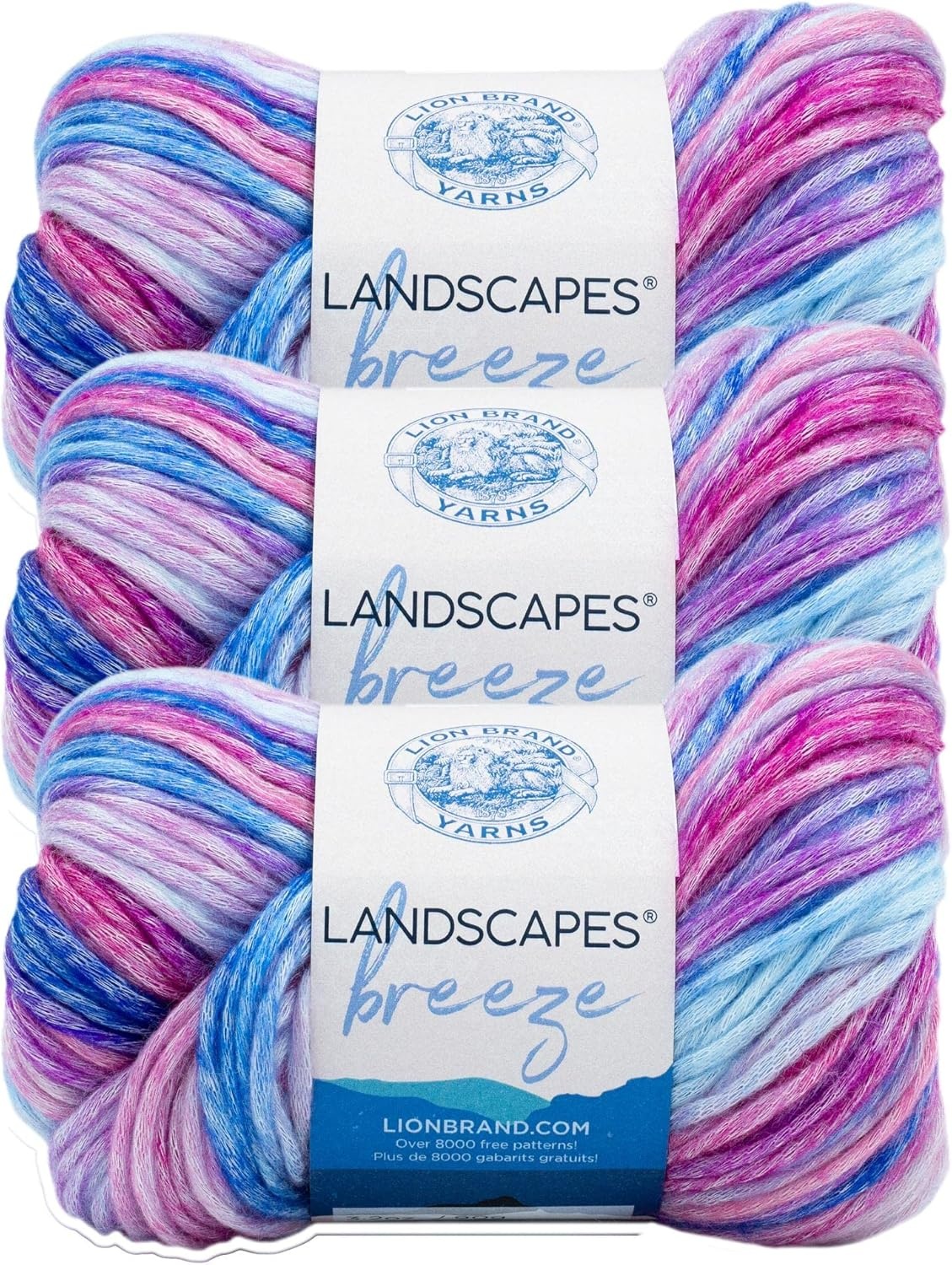 image:image3 Pack Lion Brand Yarn Landscapes Breeze Yarn BayCoast