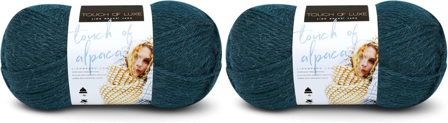 image:image3 Pack Lion Brand Yarn Touch of Alpaca Yarn CrimsonJade