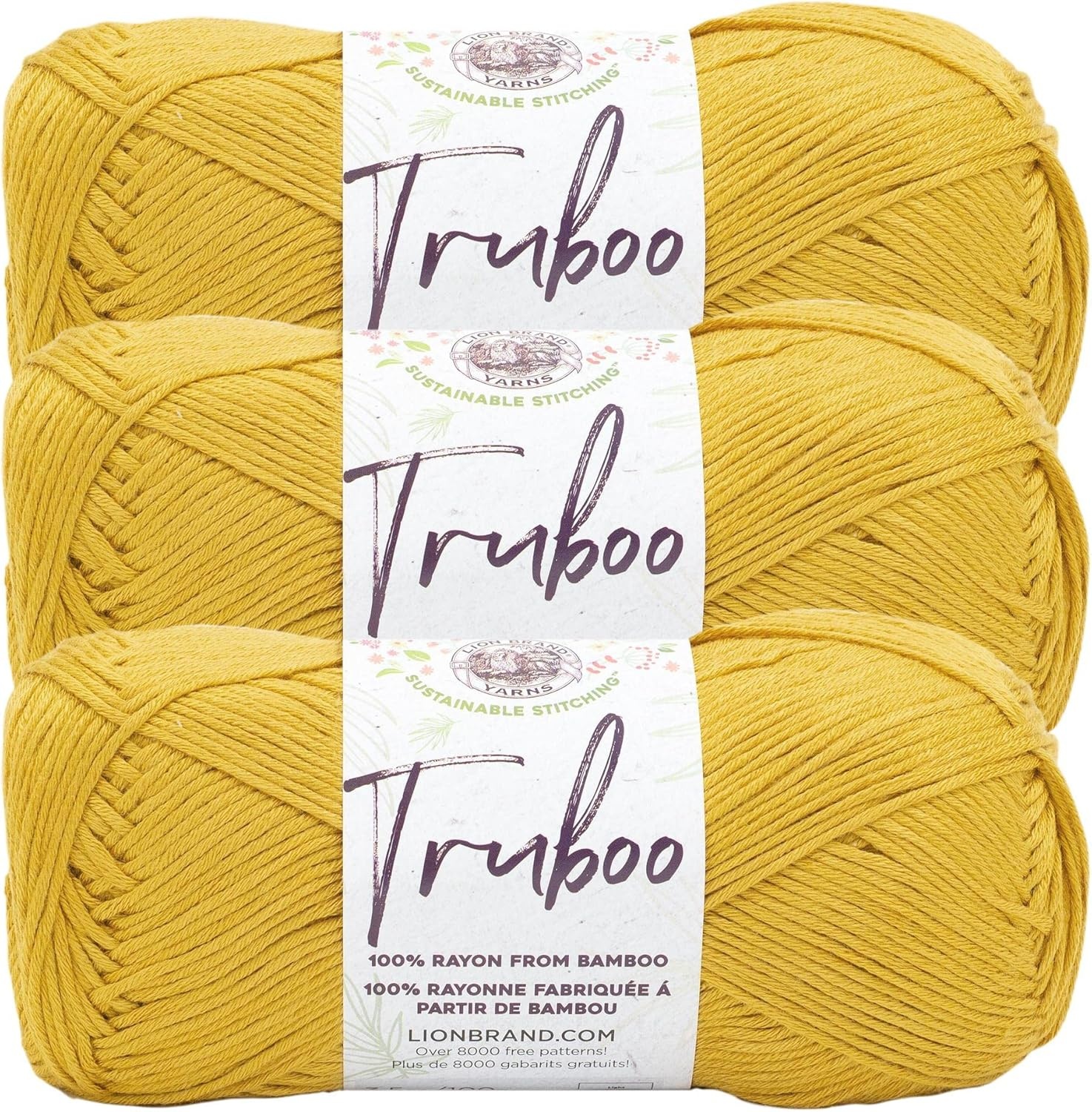 image:image3 Pack Lion Brand Yarn Truboo Yarn AquaMaize