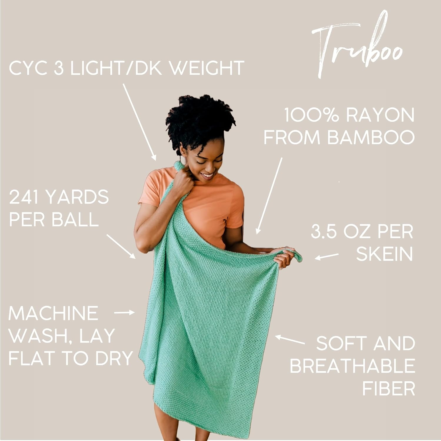 image:image3 Pack Lion Brand Yarn Truboo Yarn AquaSable