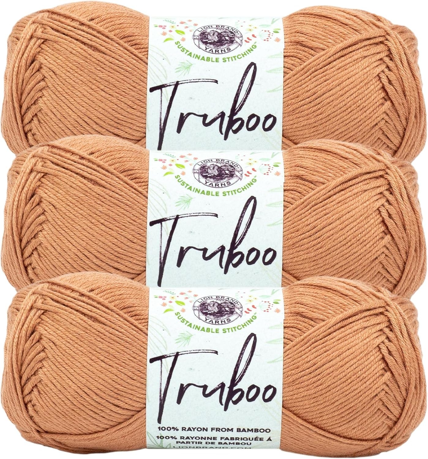image:image3 Pack Lion Brand Yarn Truboo Yarn AquaSienna