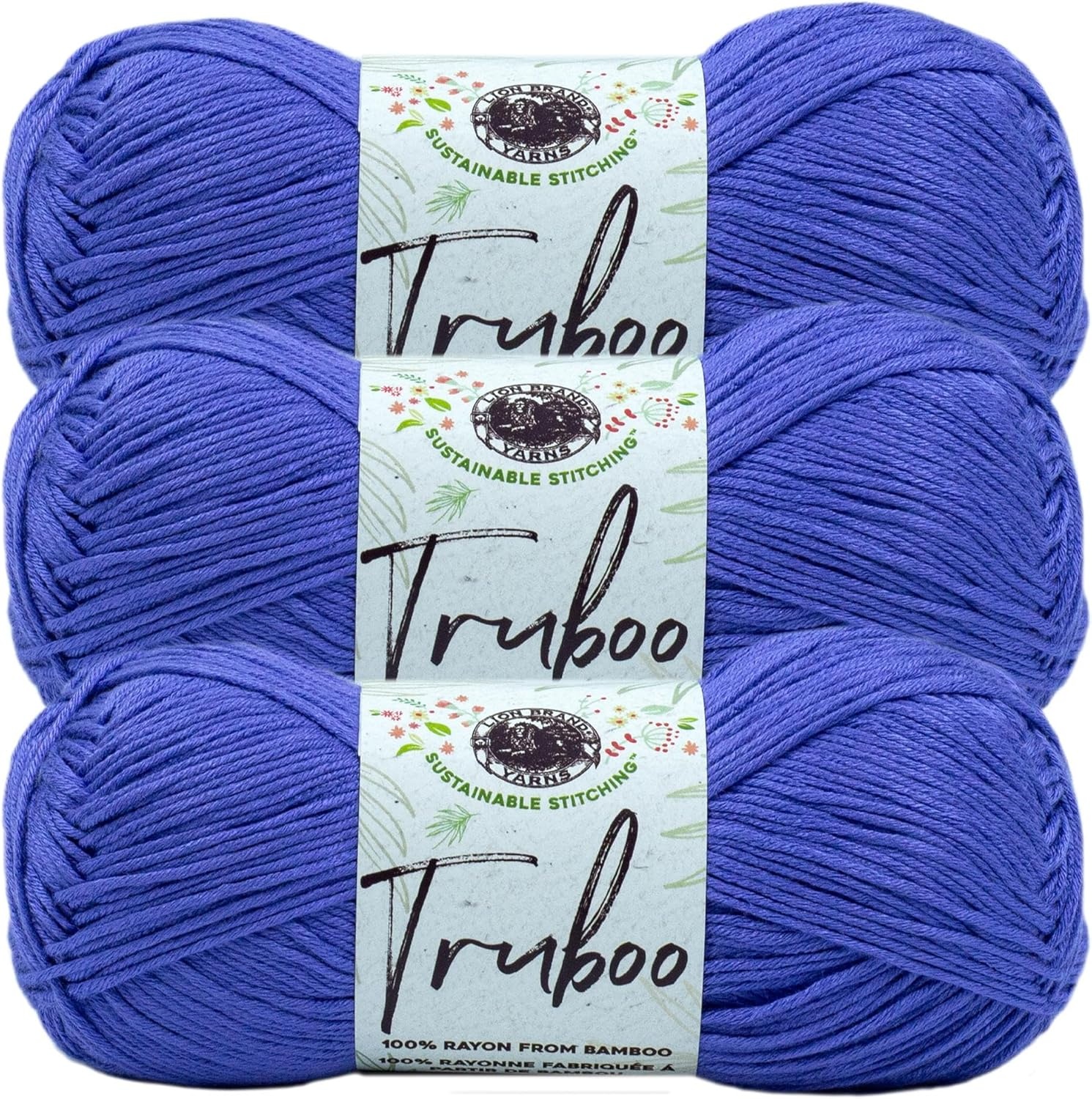 image:image3 Pack Lion Brand Yarn Truboo Yarn AquaThistle