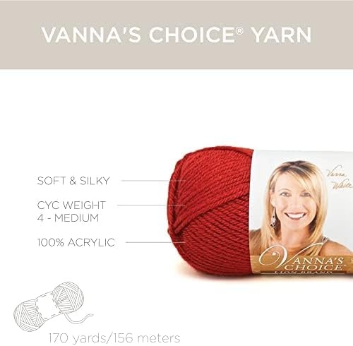 image:imageLion Brand Yarn 1 Skein Vannas Choice Yarn White 35 OuncesAzul plateado
