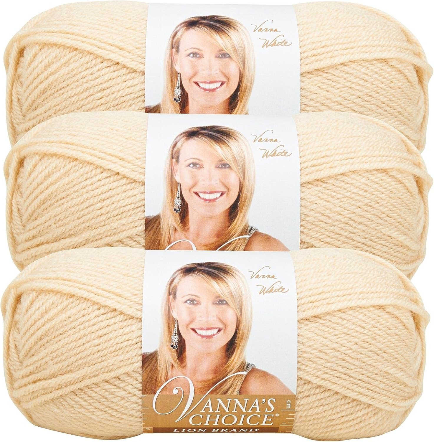 image:imageLion Brand Yarn 1 Skein Vannas Choice Yarn White 35 OuncesBeige