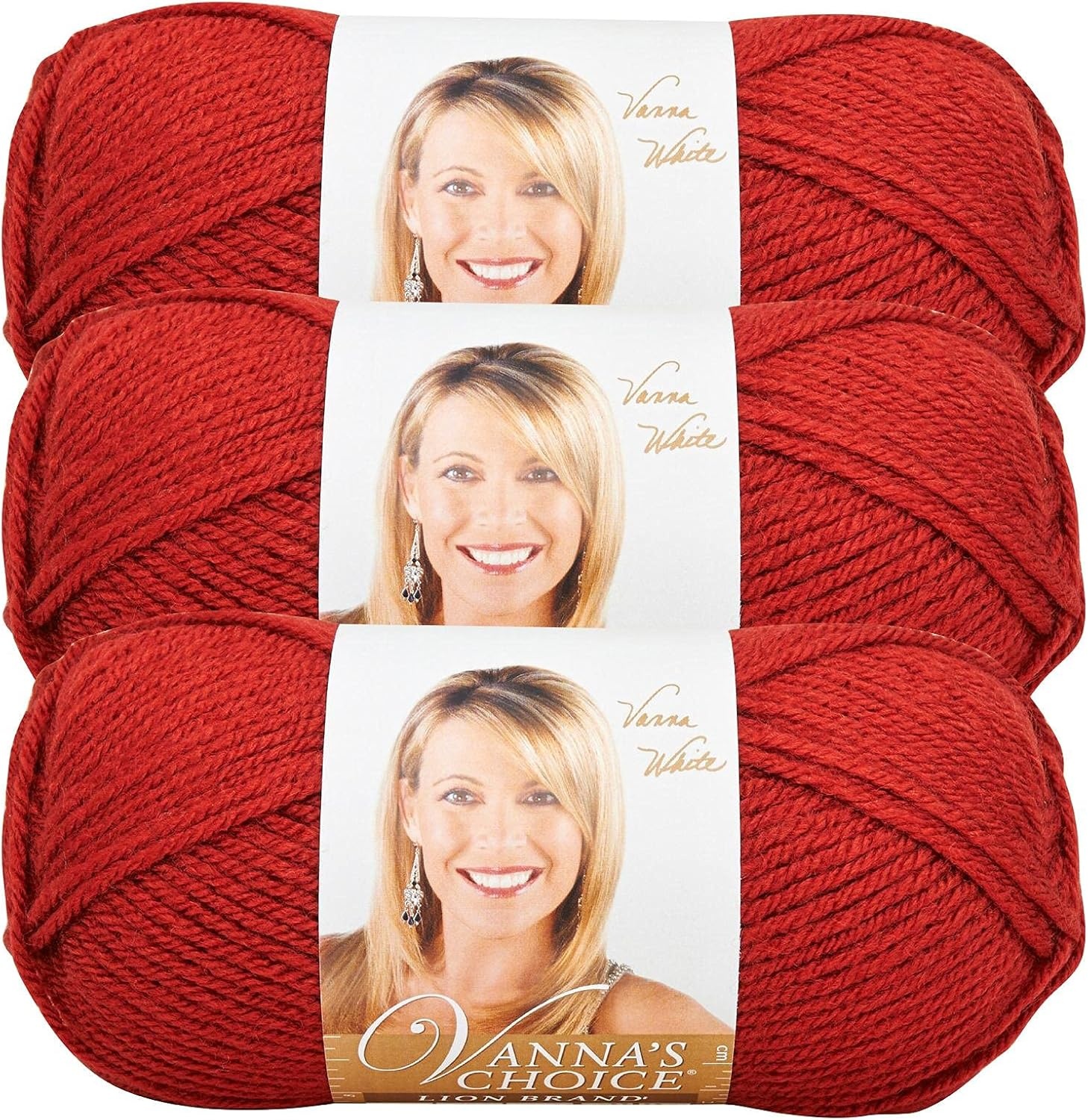 image:imageLion Brand Yarn 1 Skein Vannas Choice Yarn White 35 OuncesBrick