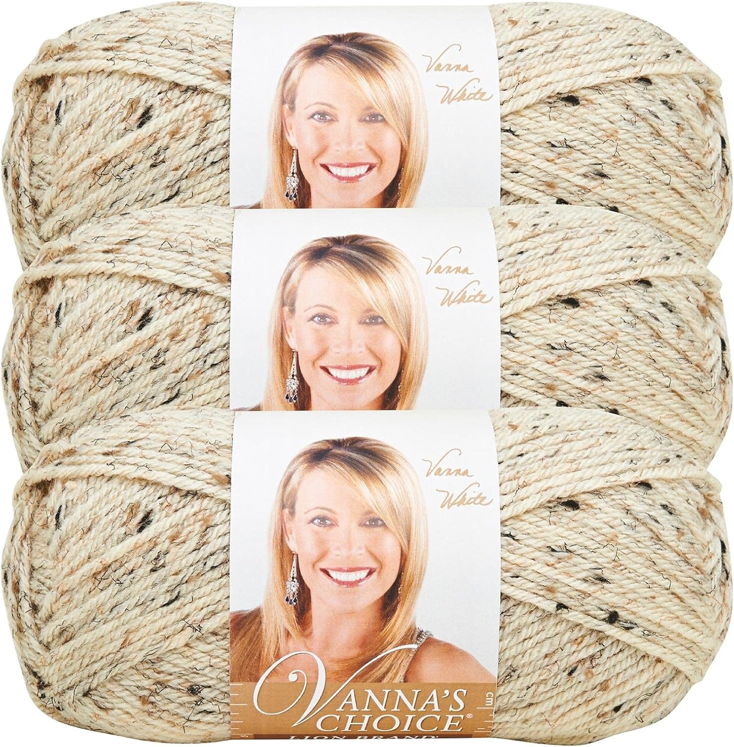 image:imageLion Brand Yarn 1 Skein Vannas Choice Yarn White 35 OuncesOatmeal