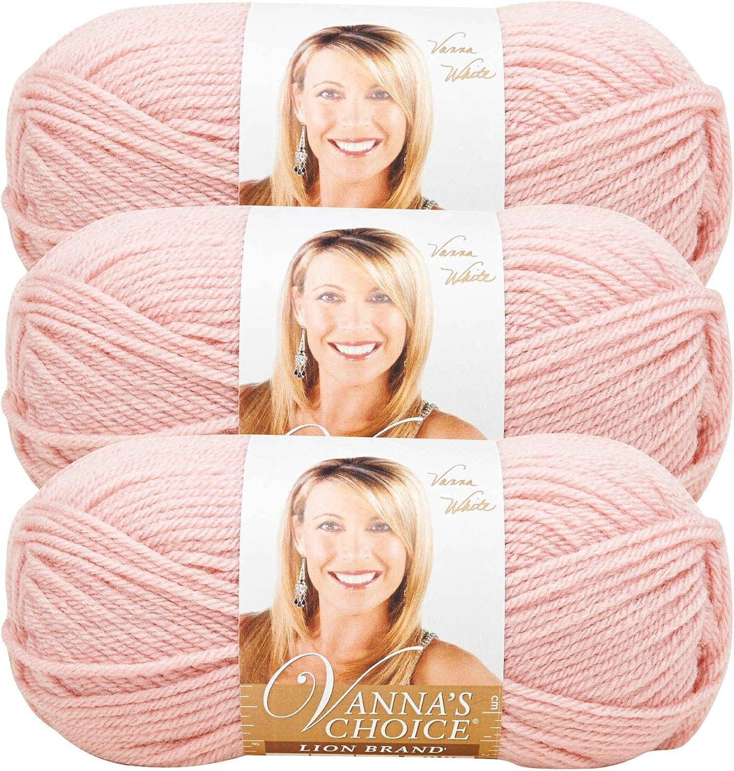 image:imageLion Brand Yarn 1 Skein Vannas Choice Yarn White 35 OuncesPink