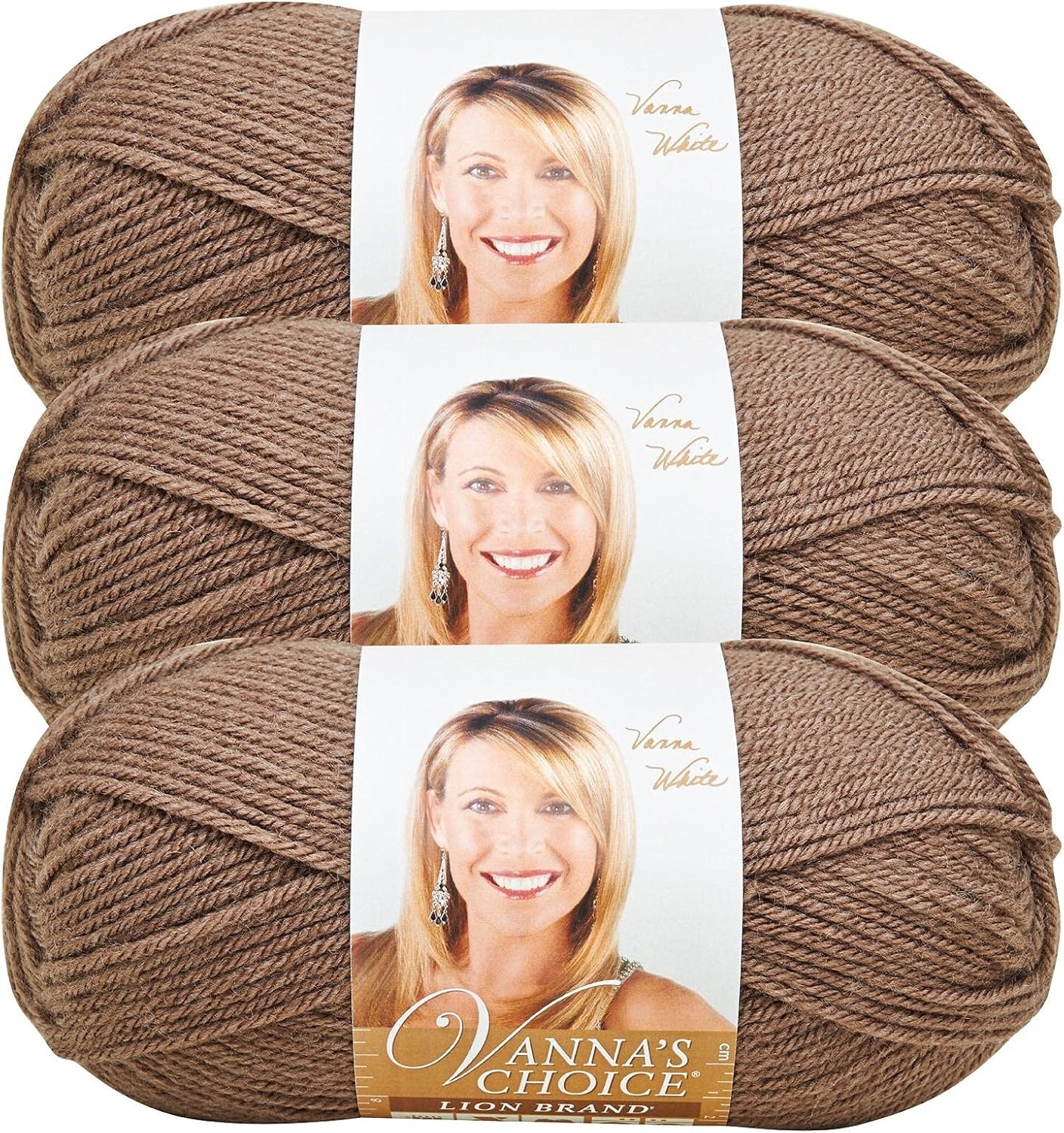 image:imageLion Brand Yarn 1 Skein Vannas Choice Yarn White 35 OuncesTaupe