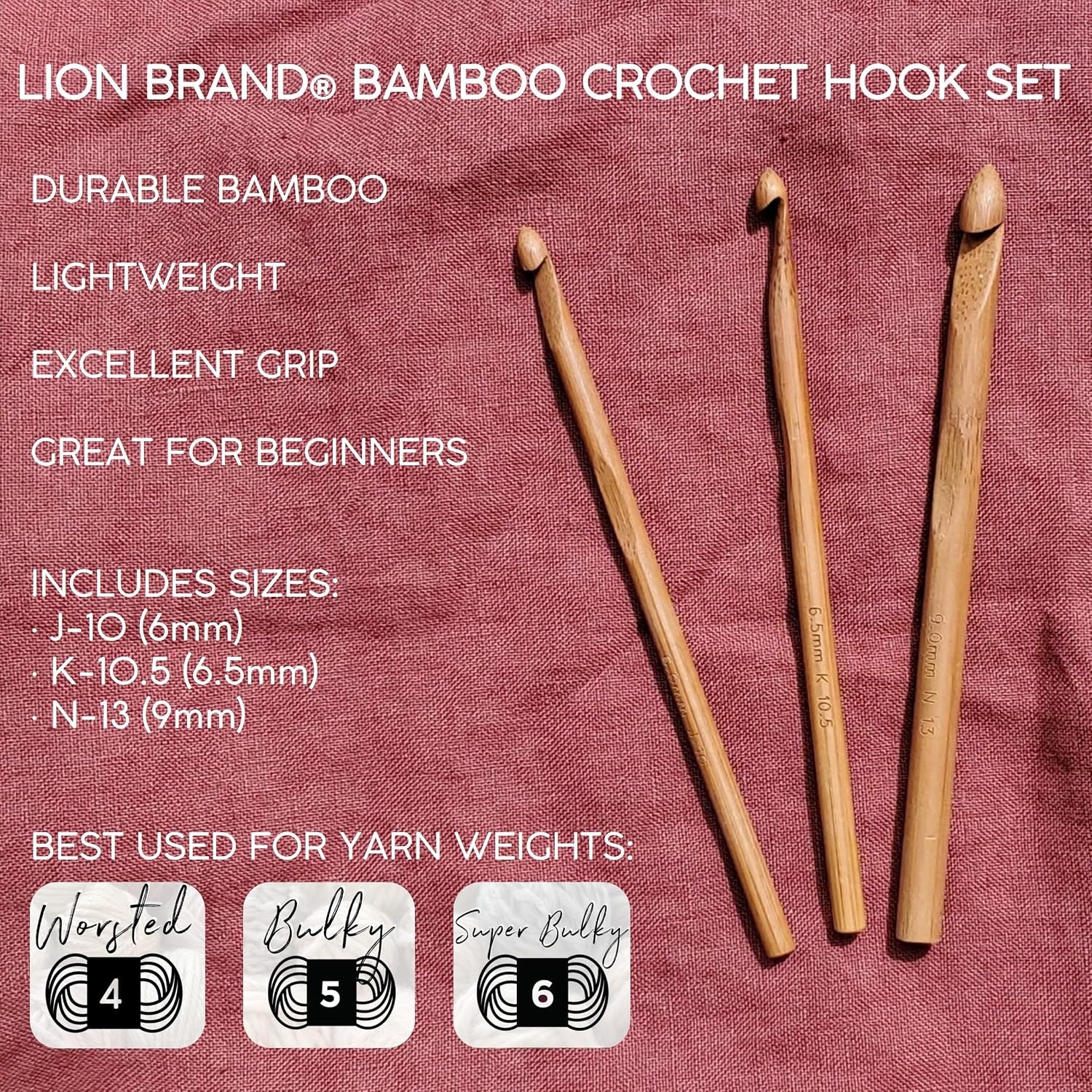 image:imageLion Brand Yarn 4011802 Crochet Hook Set JKNJKN
