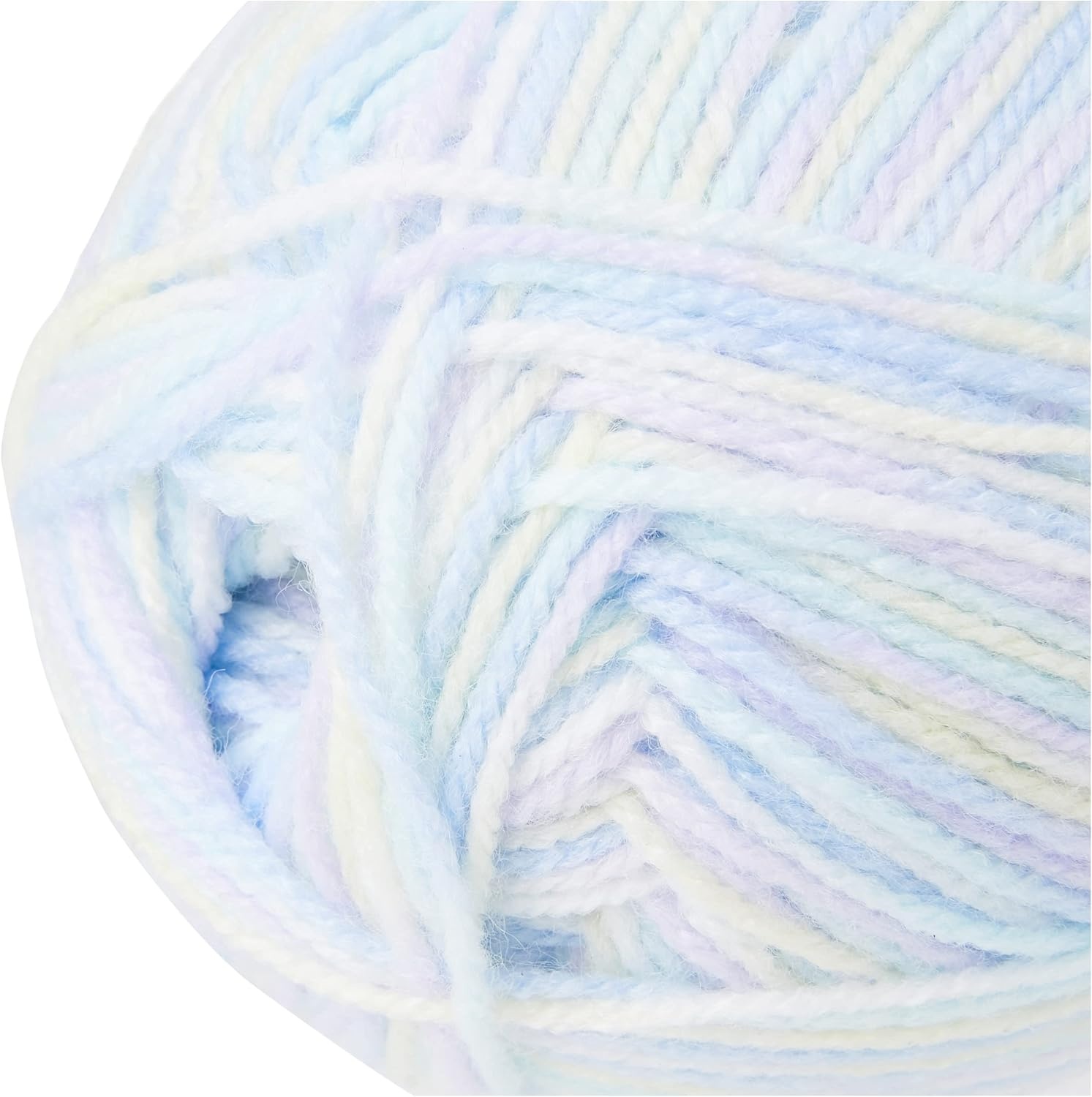image:imageLion Brand Yarn Baby Soft Crochet Yarn Little Boy Blue Pastel 1 Pack Light DK Acyrlic Nylon Blend Fiber for Soft Baby Blankets Knit Garments Crochet Hats Machine Washable YarnPastel Print