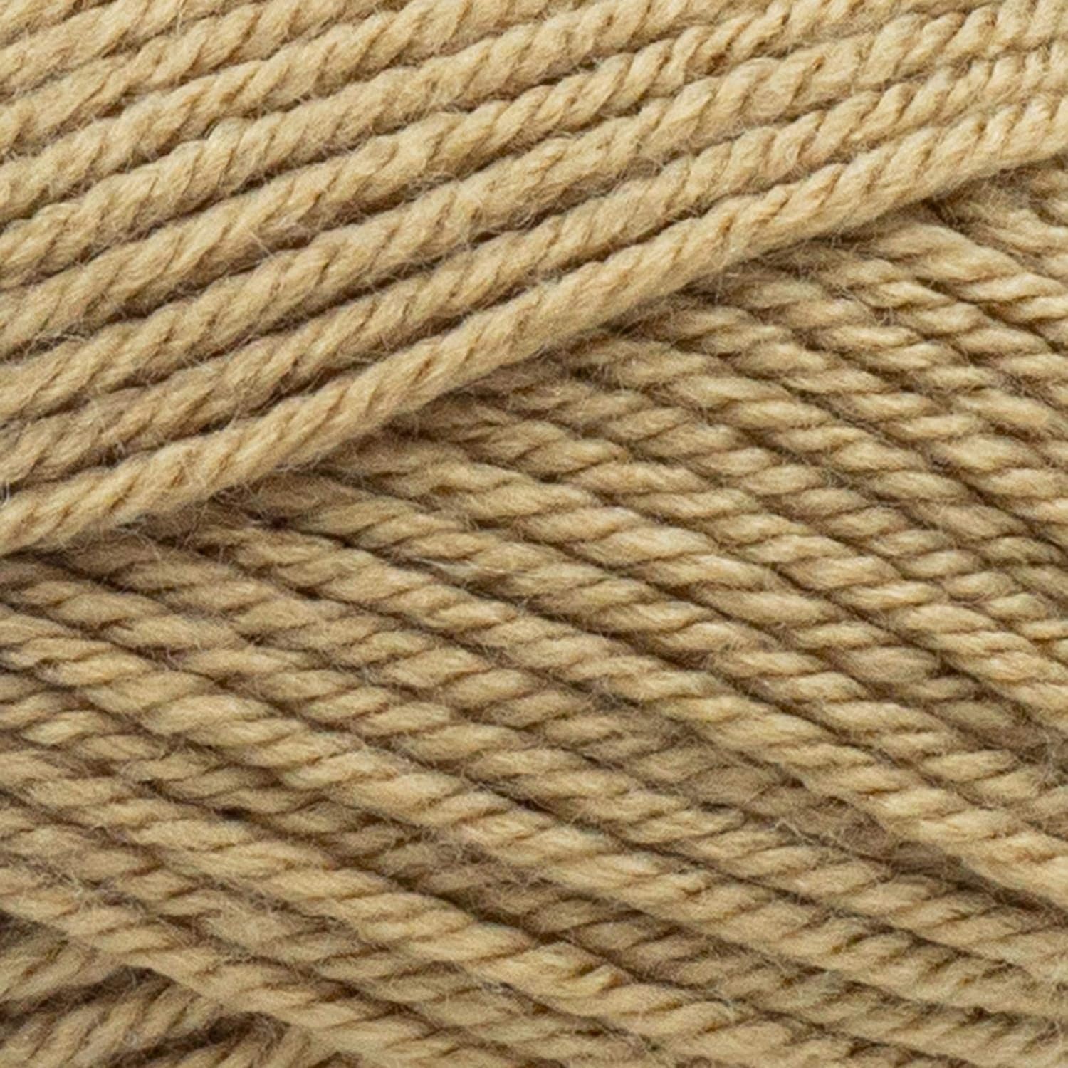image:imageLion Brand Yarn Basic Stitch AntiPilling Knitting Yarn Yarn for Crocheting Gold Heather 1PackHazelnut