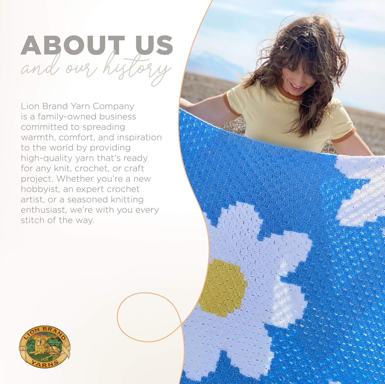 image:imageLion Brand Yarn Basic Stitch AntiPilling Yarn for Crocheting Knitting and Crafts Almond 3 PackRoyal Blue