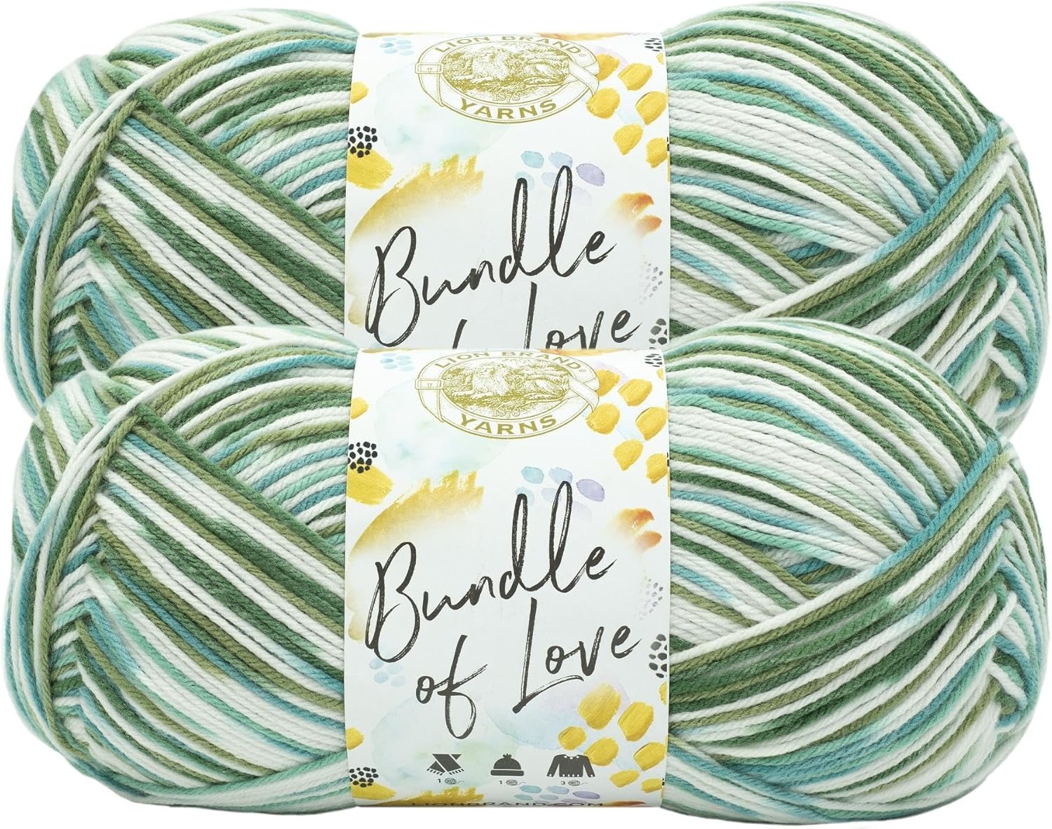 image:imageLion Brand Yarn Bundle of Love Multicolor Baby Yarn for Knitting and Crochet 1 Pack Enchanted ForestEnchanted Forest