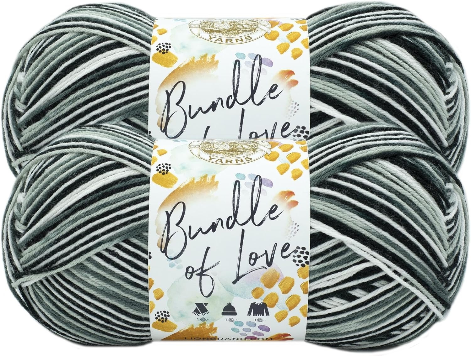 image:imageLion Brand Yarn Bundle of Love Multicolor Baby Yarn for Knitting and Crochet 1 Pack Enchanted ForestNightfall