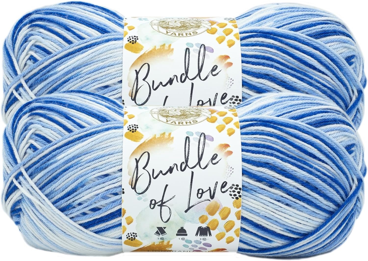 image:imageLion Brand Yarn Bundle of Love Multicolor Baby Yarn for Knitting and Crochet 1 Pack Enchanted ForestOasis