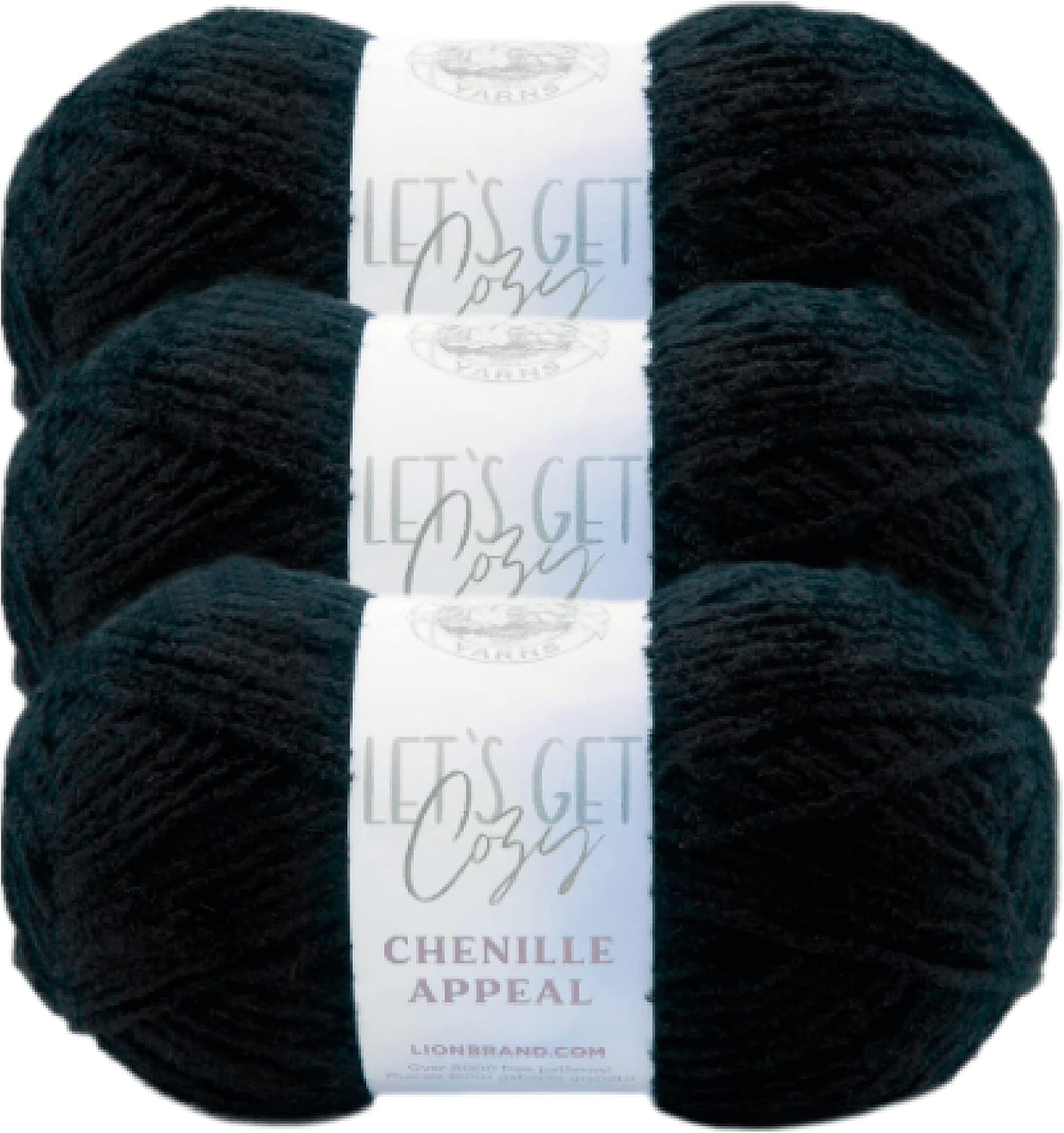 image:imageLion Brand Yarn Chenille Appeal Yarn for Knitting and Crocheting Rose Taupe 1 PackOnyx