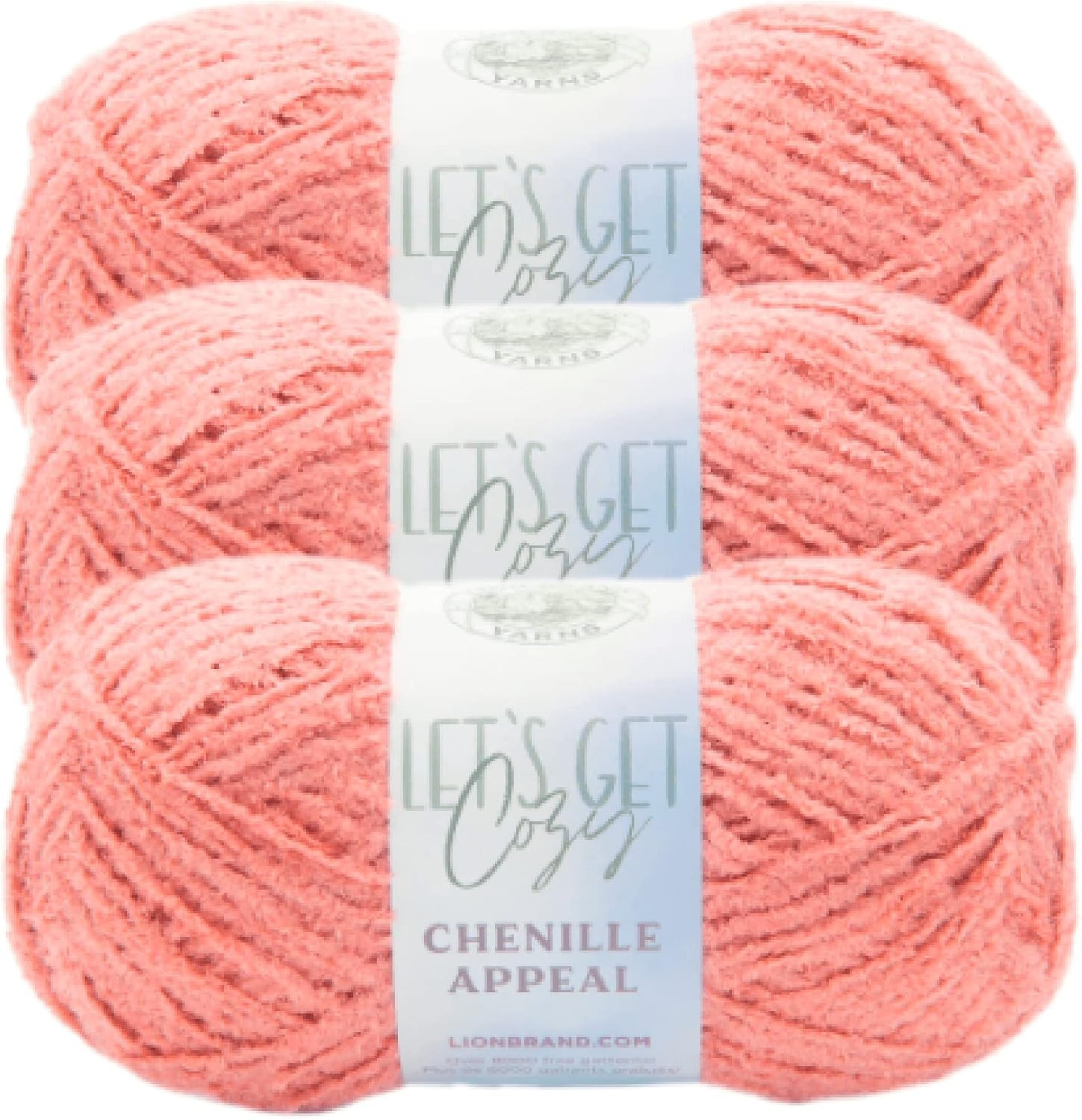 image:imageLion Brand Yarn Chenille Appeal Yarn for Knitting and Crocheting Rose Taupe 1 PackRose Dawn