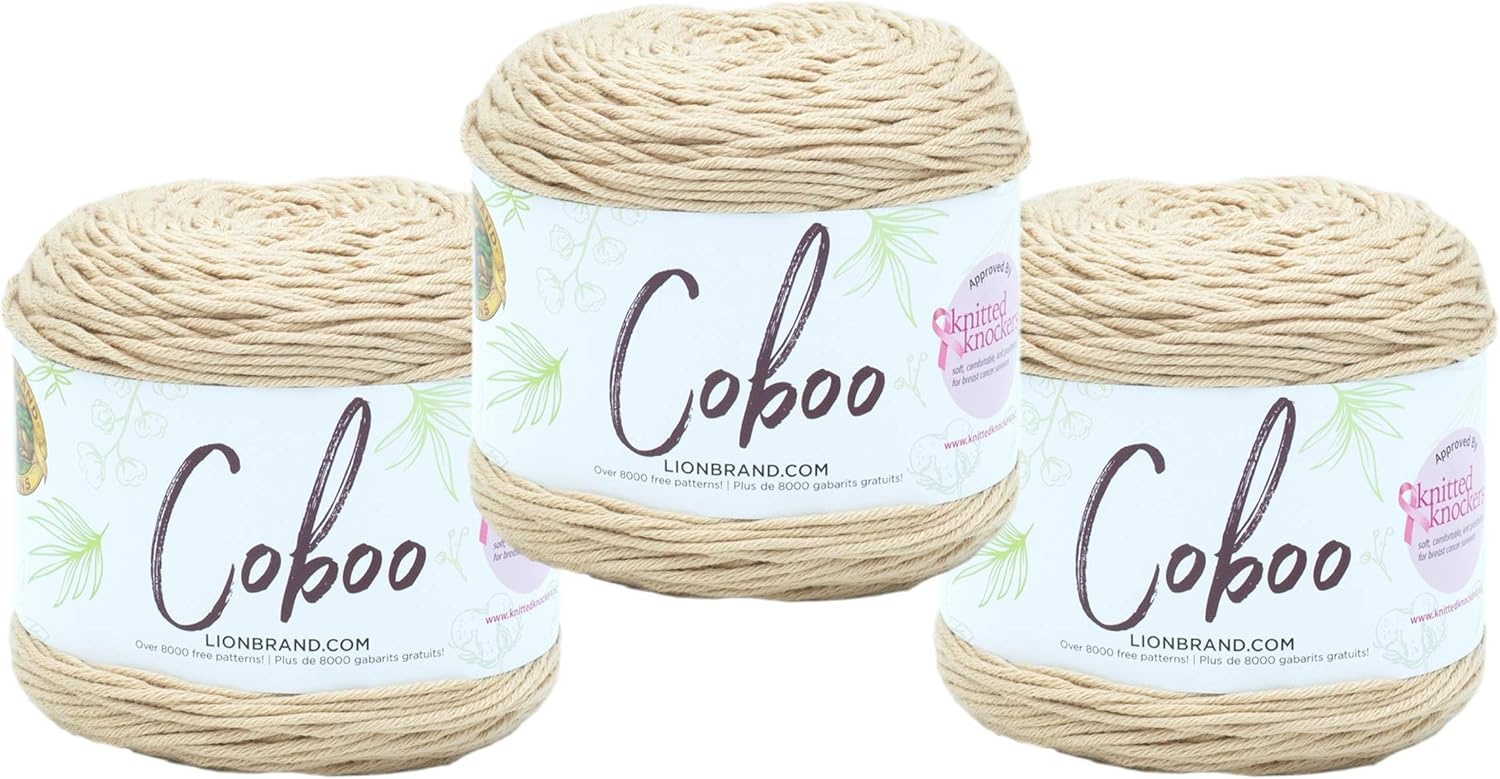 image:imageLion Brand Yarn Coboo Yarn Pink 1 SkeinBeige