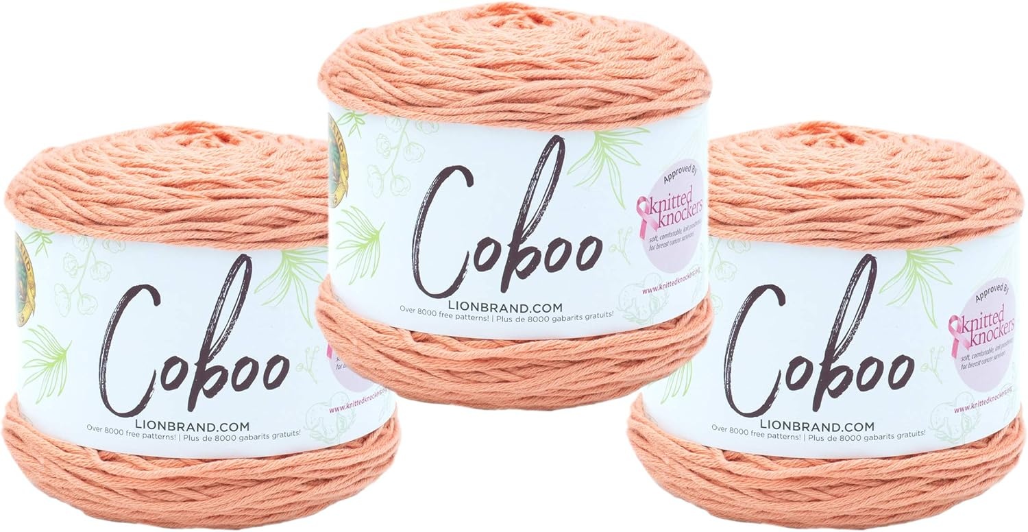 image:imageLion Brand Yarn Coboo Yarn Pink 1 SkeinPeach