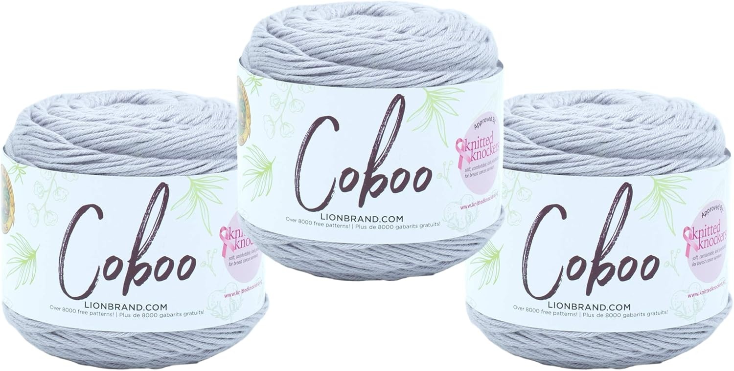 image:imageLion Brand Yarn Coboo Yarn Pink 1 SkeinSilver