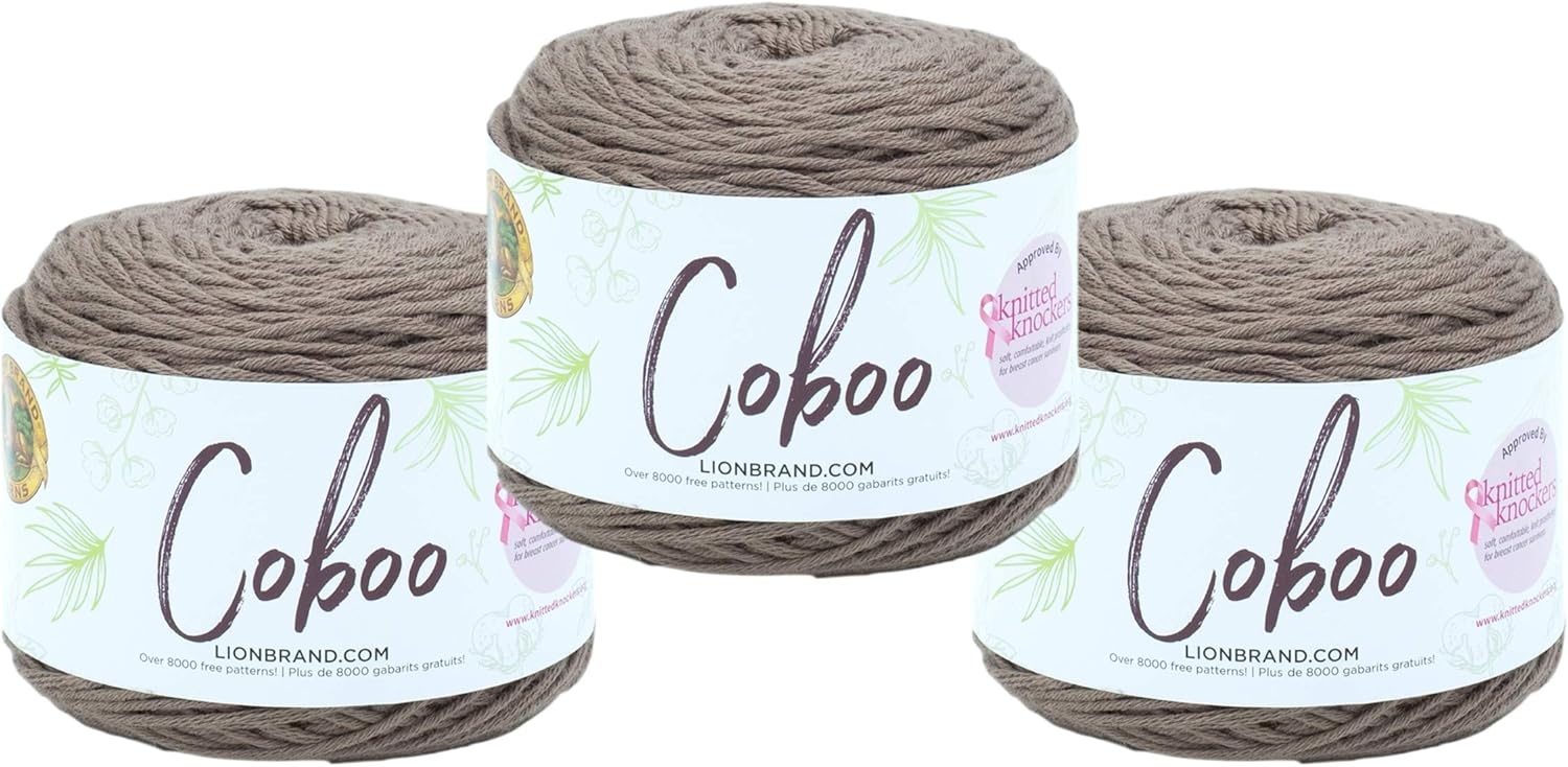 image:imageLion Brand Yarn Coboo Yarn Pink 1 SkeinTaupe