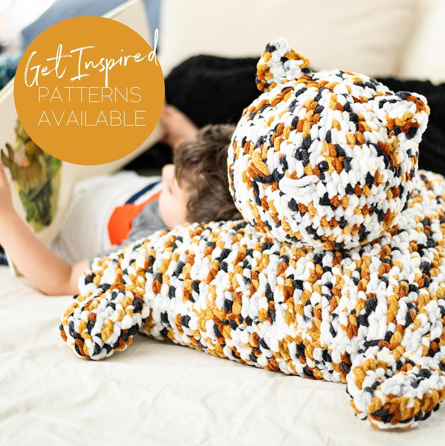 image:imageLion Brand Yarn Cover Story Blanket Yarn for Knitting Crochet and Crafts Mercury 1 Pack Super Bulky Fiber for Soft Aghans Cozy Pillows and EasyCare Stuffed AnimalsLilac