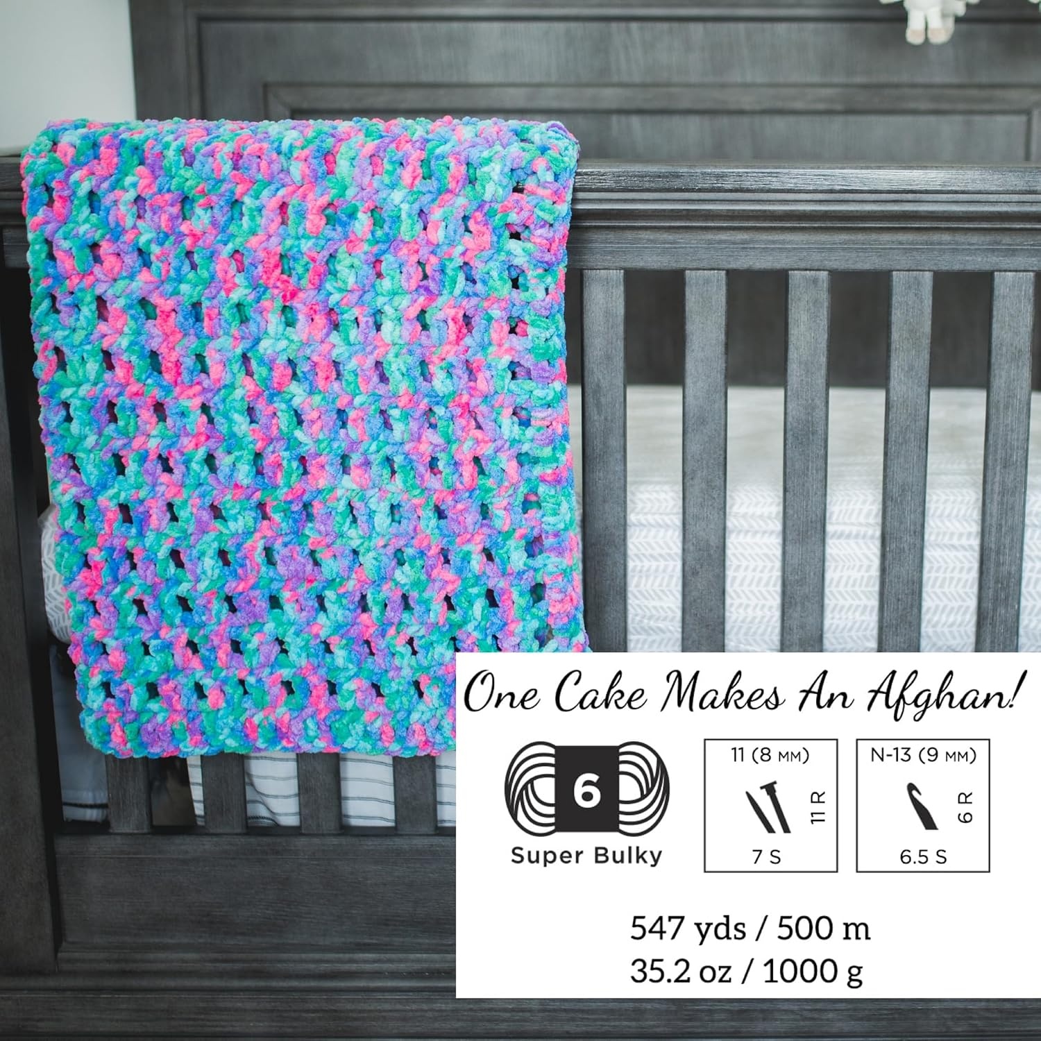 image:imageLion Brand Yarn Cover Story Blanket Yarn for Knitting Crochet and Crafts Mercury 1 Pack Super Bulky Fiber for Soft Aghans Cozy Pillows and EasyCare Stuffed AnimalsAlchemy
