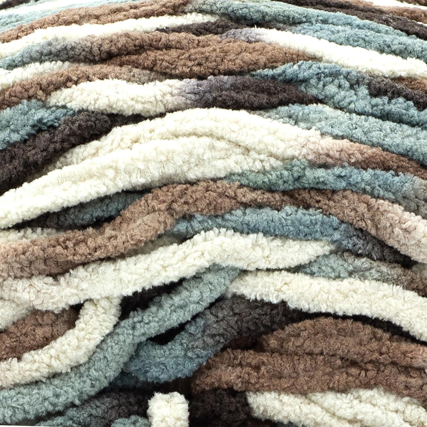 image:imageLion Brand Yarn Cover Story Blanket Yarn for Knitting Crochet and Crafts Mercury 1 Pack Super Bulky Fiber for Soft Aghans Cozy Pillows and EasyCare Stuffed AnimalsWoods