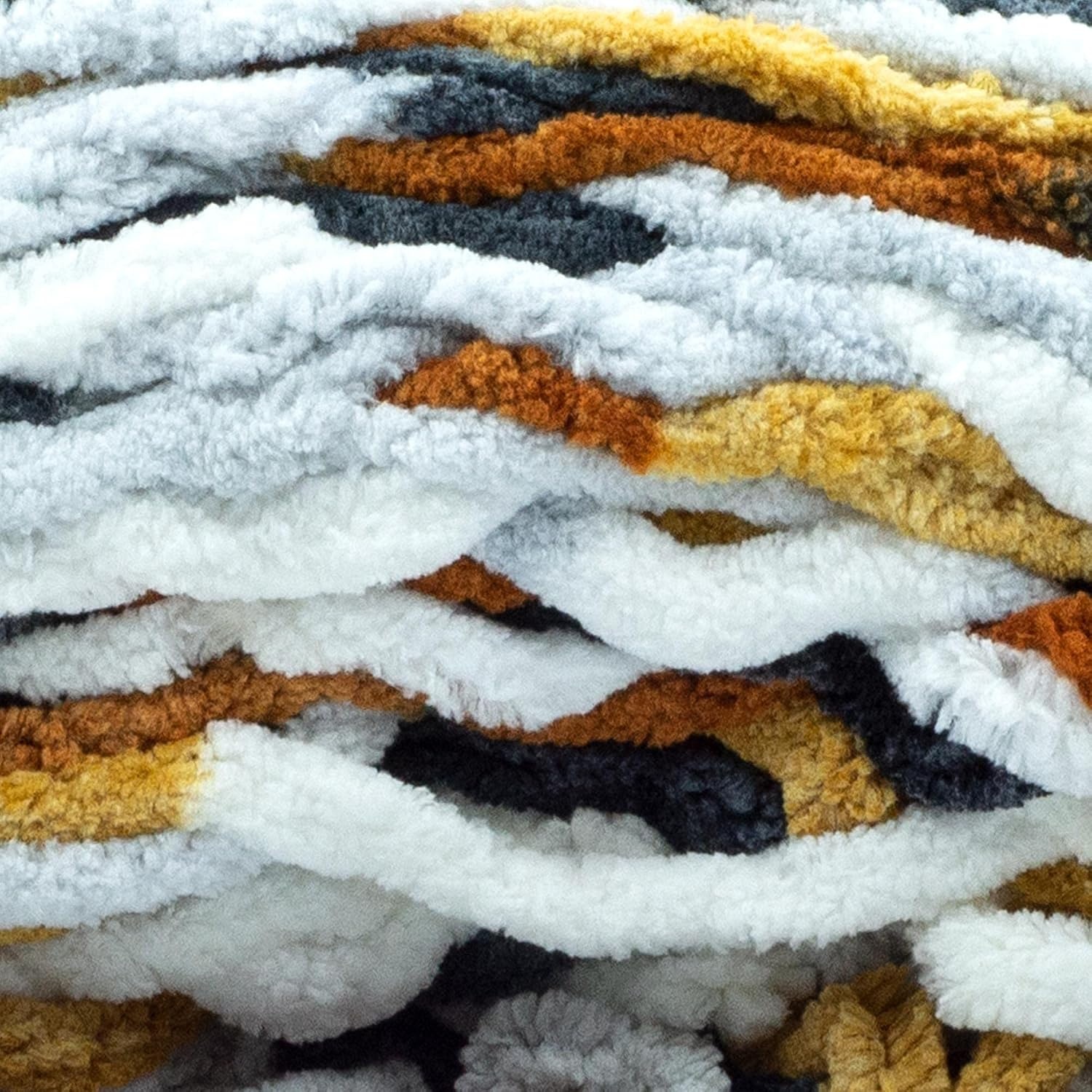 image:imageLion Brand Yarn Cover Story Blanket Yarn for Knitting Crochet and Crafts Mercury 1 Pack Super Bulky Fiber for Soft Aghans Cozy Pillows and EasyCare Stuffed AnimalsOro
