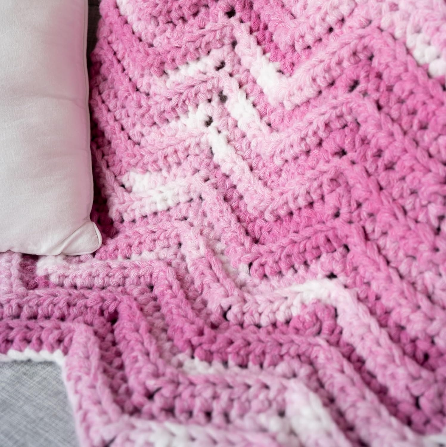 image:imageLion Brand Yarn Cover Story Chainette Blanket Yarn Lime 1 Pack