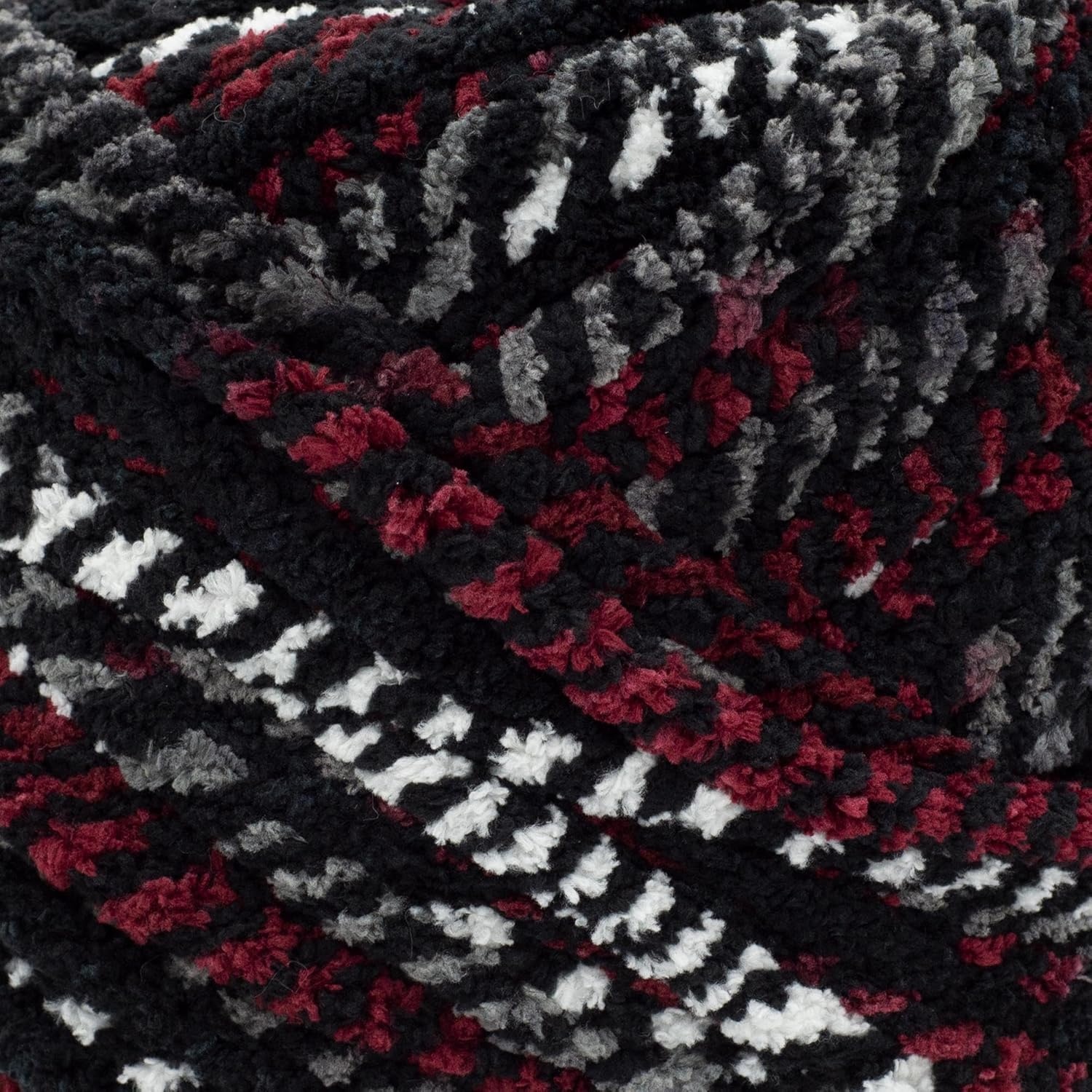 image:imageLion Brand Yarn Cover Story Dreamland Blanket Yarn Tartan 1 PackBlack Cherry