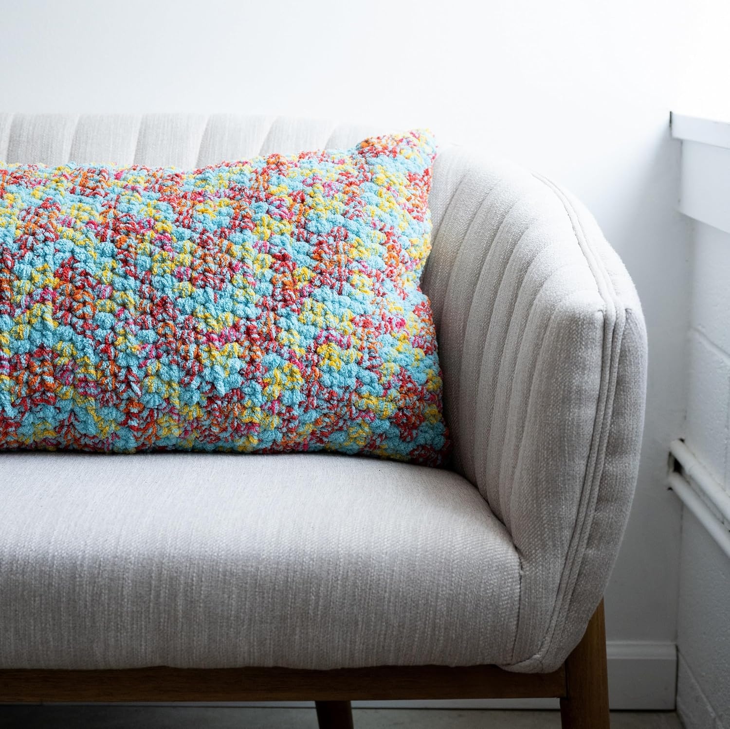 image:imageLion Brand Yarn Cover Story Dreamland Blanket Yarn Tartan 1 PackBonfire