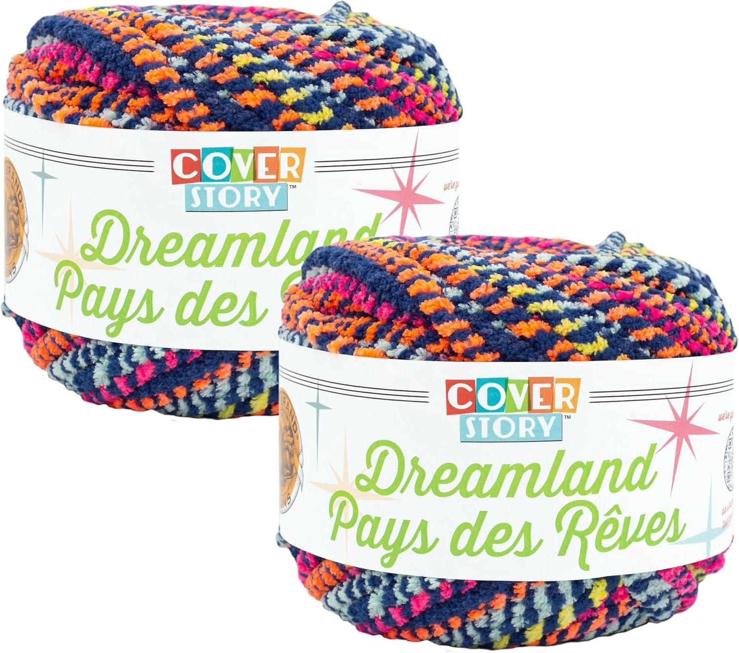 image:imageLion Brand Yarn Cover Story Dreamland Blanket Yarn Tartan 1 PackCosmos