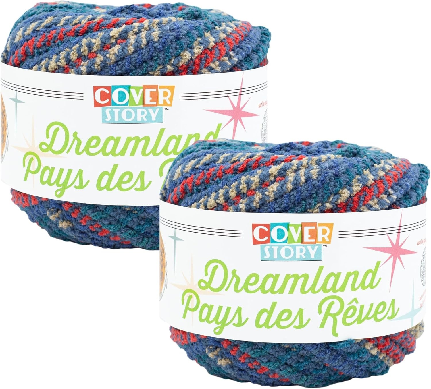 image:imageLion Brand Yarn Cover Story Dreamland Blanket Yarn Tartan 1 PackLakeside