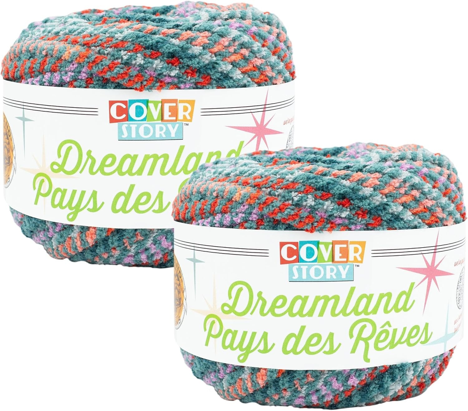 image:imageLion Brand Yarn Cover Story Dreamland Blanket Yarn Tartan 1 PackPrairie Sunset