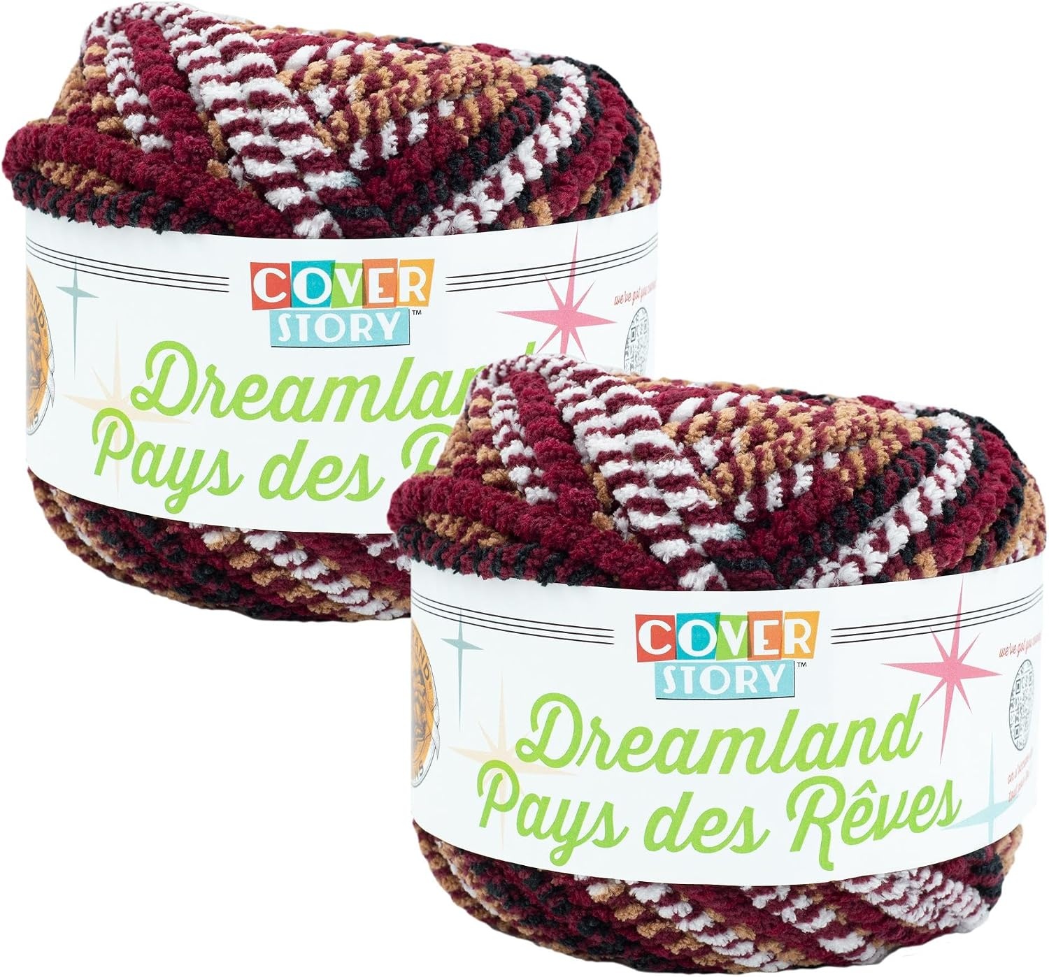 image:imageLion Brand Yarn Cover Story Dreamland Blanket Yarn Tartan 1 PackTartan