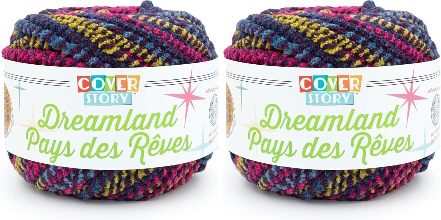 image:imageLion Brand Yarn Cover Story Dreamland Blanket Yarn Tartan 1 PackWonderland