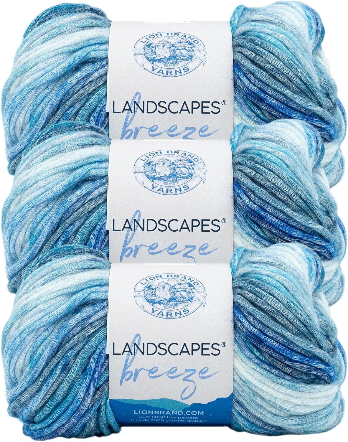 image:imageLion Brand Yarn Landscapes Breeze Yarn SeashellBay