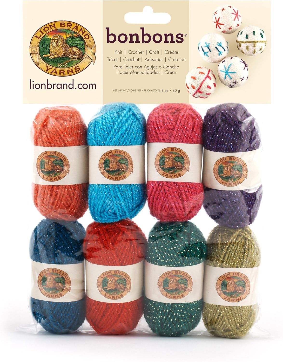image:imageLion Brand Yarn Lion Brand Bonbons 680 CrayonsCelebrate