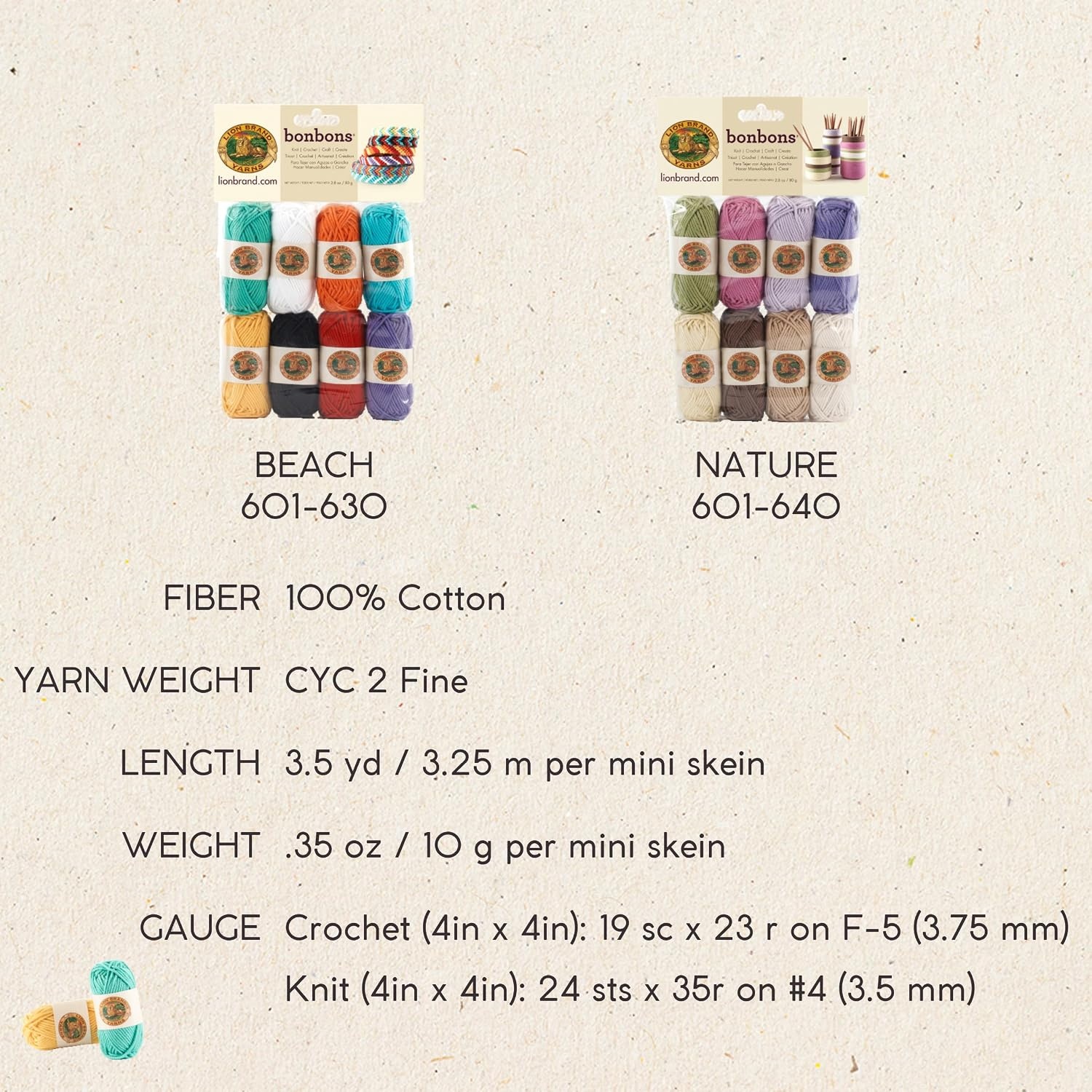 image:imageLion Brand Yarn Lion Brand Bonbons 680 CrayonsPastels