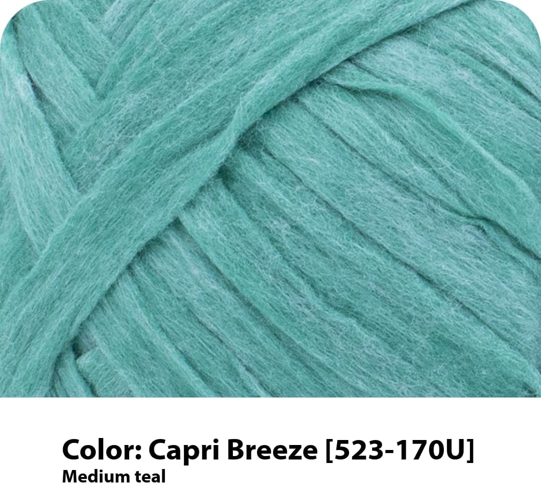image:imageLion Brand Yarn Rewind Bulky Flat Tape Yarn for Crochet Knitting and Crafts Moto Jacket 1 Pack Soft Fiber for Bags Summer Hats and Shawls Dark GreyCapri Breeze