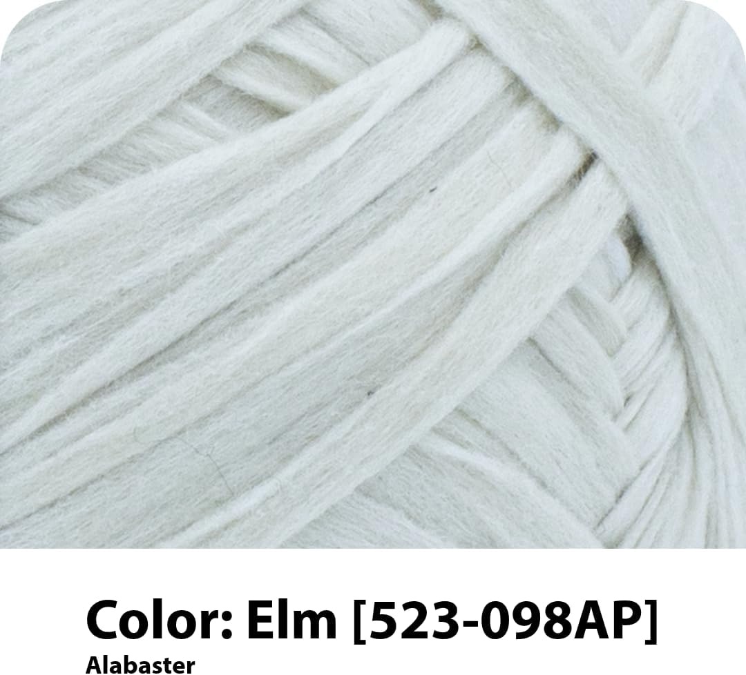image:imageLion Brand Yarn Rewind Bulky Flat Tape Yarn for Crochet Knitting and Crafts Moto Jacket 1 Pack Soft Fiber for Bags Summer Hats and Shawls Dark GreyElm