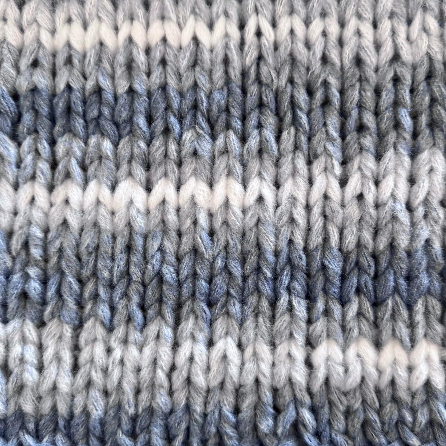 image:imageLion Brand Yarn Super Bulky Cover Story Chainette Blanket Yarn for Knitting and Crochet Black 1 PackFaded Denim