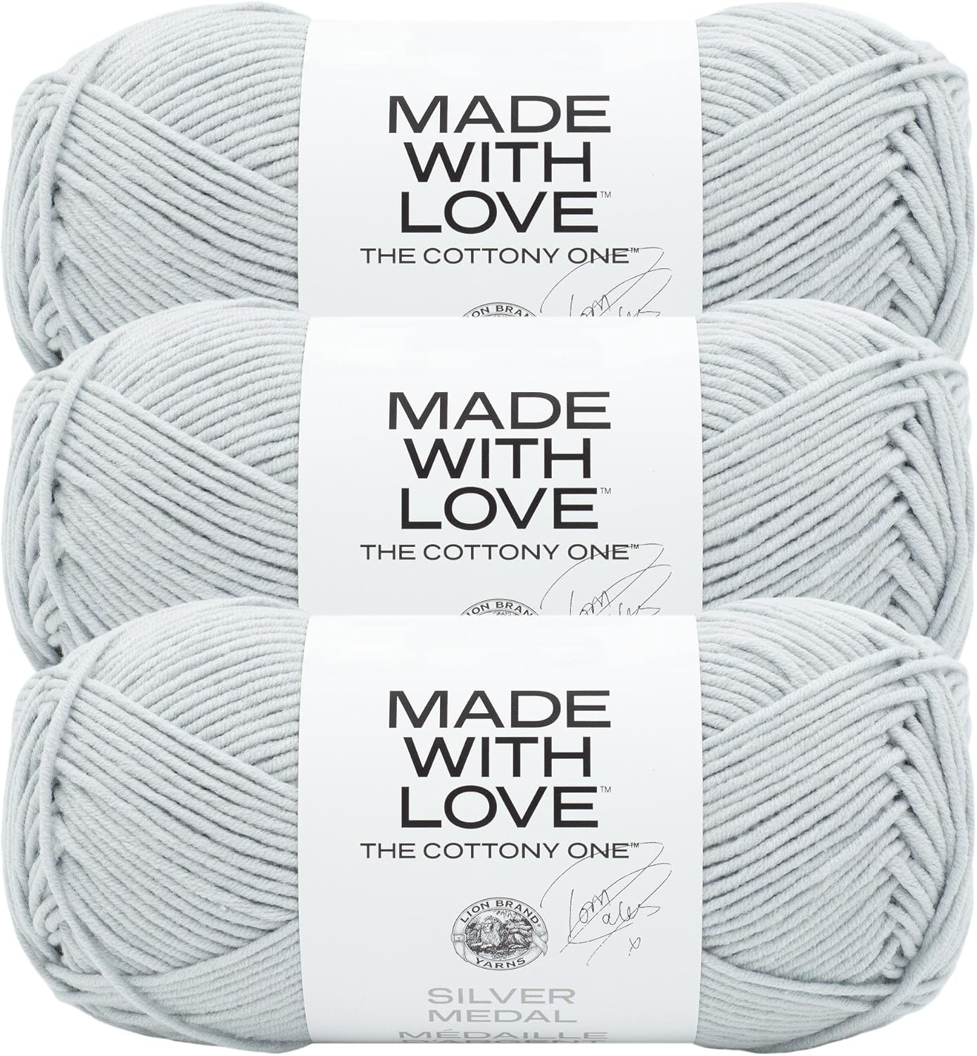 image:imageLion Brand Yarn Tom Daley Made with Love The Cottony One Yarn for Crocheting Knitting and Crafts Red Red Wine 1 Pack Tom Daley Made With Love Cotton Acrylic Yarn for Knitting Crochet Crafts Worsted Fiber for Soft Blankets Hats SweatersSilver Medal