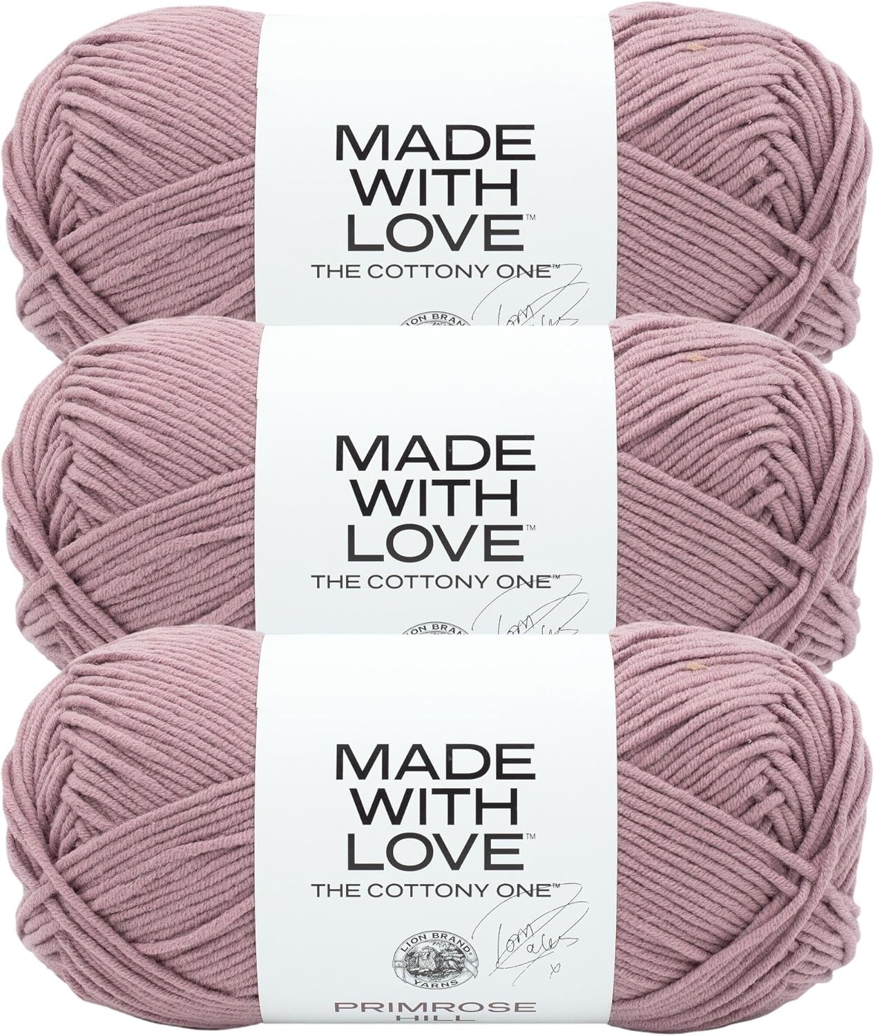 image:imageLion Brand Yarn Tom Daley Made with Love The Cottony One Yarn for Crocheting Knitting and Crafts Red Red Wine 1 Pack Tom Daley Made With Love Cotton Acrylic Yarn for Knitting Crochet Crafts Worsted Fiber for Soft Blankets Hats SweatersPrimrose Hill