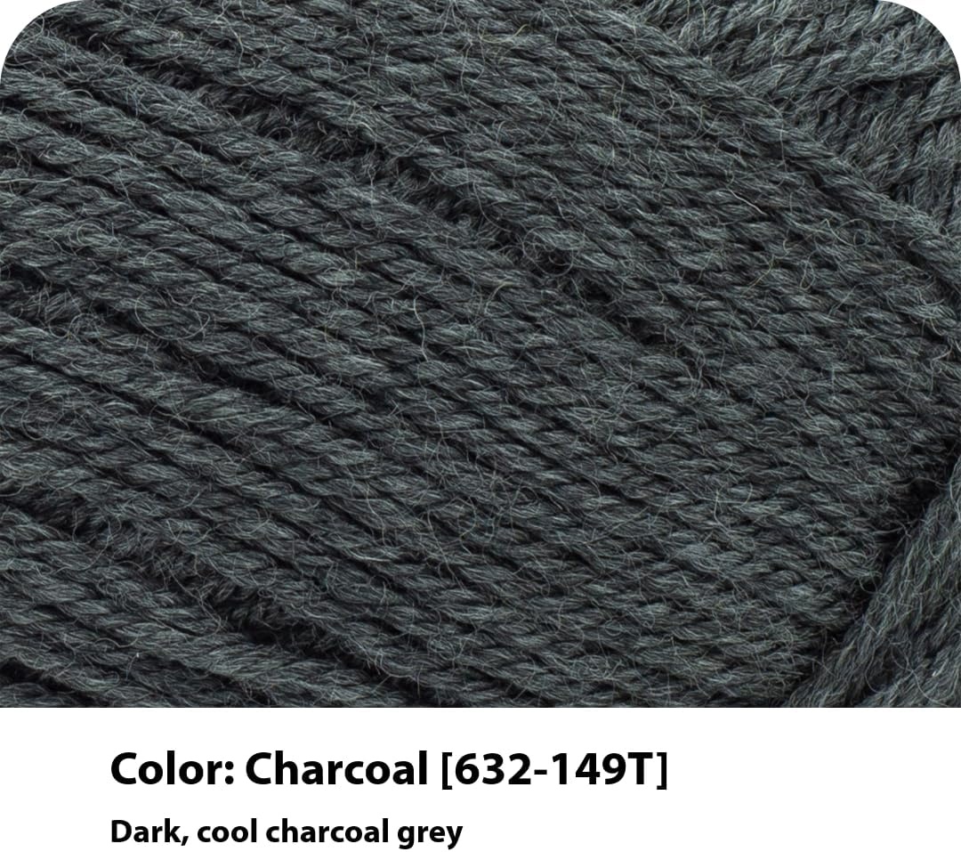 image:imageLion Brand Yarn WoolEase Recycled Light WorstedWeight Yarn for Knitting and Crochet Cream 3 Pack Wool and Acrylic Blend Fiber Perfect for Scarves Hats and Blankets 196 YardsCharcoal