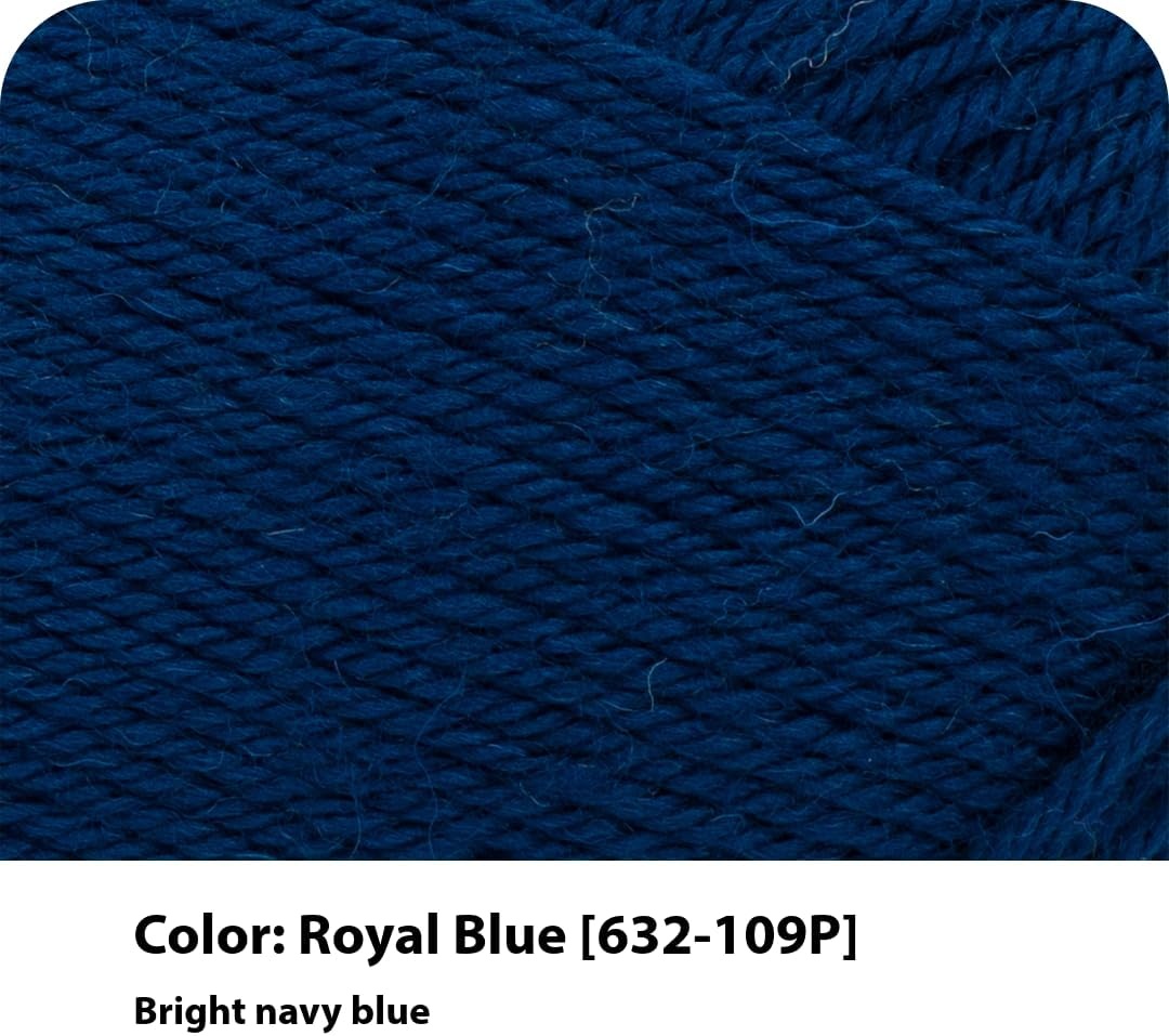 image:imageLion Brand Yarn WoolEase Recycled Light WorstedWeight Yarn for Knitting and Crochet Cream 3 Pack Wool and Acrylic Blend Fiber Perfect for Scarves Hats and Blankets 196 YardsRoyal Blue