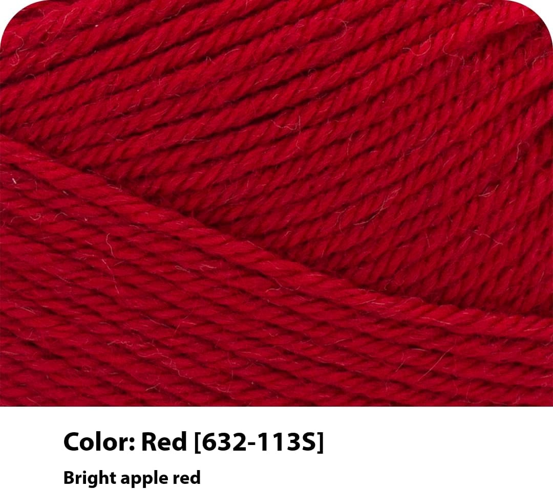 image:imageLion Brand Yarn WoolEase Recycled Light WorstedWeight Yarn for Knitting and Crochet Cream 3 Pack Wool and Acrylic Blend Fiber Perfect for Scarves Hats and Blankets 196 YardsRed